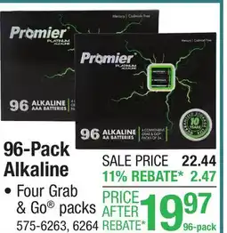 Menards 96-Pack Alkaline offer