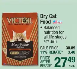 Menards Dry Cat Food offer