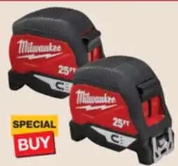 The Home Depot 2-Pack 25' Compact Magnetic Tape Measure offer