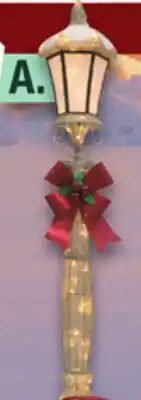 Menards 6'H Gold Lamp offer