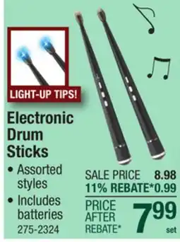 Menards Electronic Drum Sticks offer