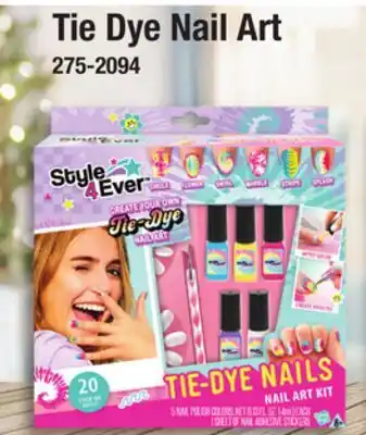 Menards Tie Dye Nail Art offer