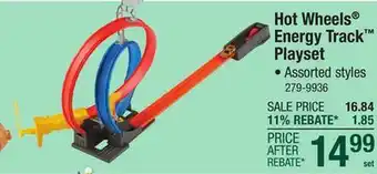 Menards Hot Wheels Energy Track Playset offer