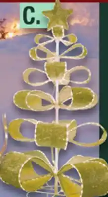 Menards 4'11H Gold Stacked Tree offer