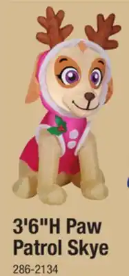 Menards 3'6H Paw Patrol Skye offer