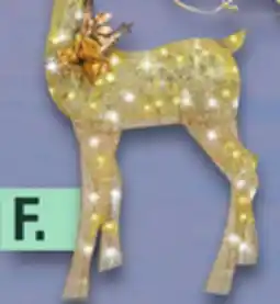 Menards 4'11H Gold Buck LED Outdoor Décor offer