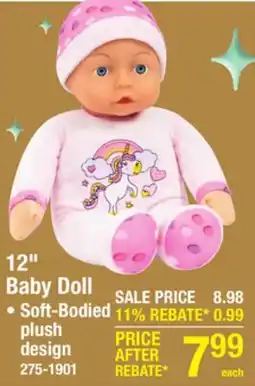 Menards 12 Baby Doll offer