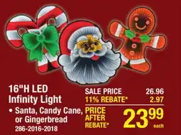Menards 16H LED Infinity Light offer