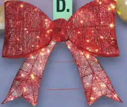 Menards 30W Twinkling Bow offer