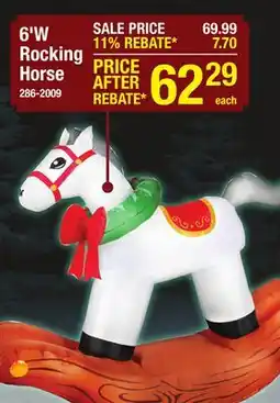 Menards 6'W Rocking Horse offer
