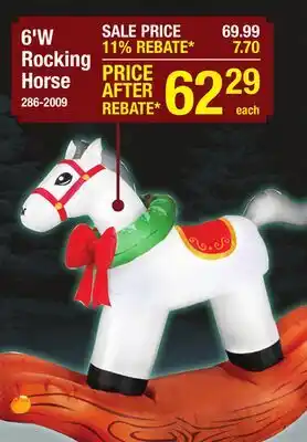 Menards 6'W Rocking Horse offer
