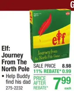 Menards Elf: Journey From The North Pole offer
