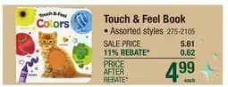 Menards Touch & Feel Book offer
