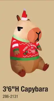 Menards 3'6H Capybara offer