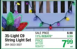 Menards 35-Light C9 String Light Set offer