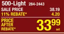 Menards 500-Light offer