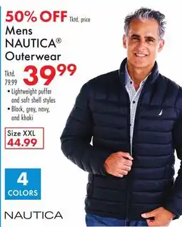 Boscov's Mens NAUTICA Outerwear offer