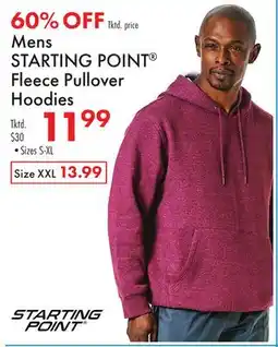 Boscov's Mens STARTING POINT Fleece Pullover Hoodies offer