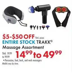 Boscov's ENTIRE STOCK TRAKK Massage Assortment offer