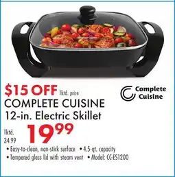 Boscov's COMPLETE CUISINE 12-in. Electric Skillet offer