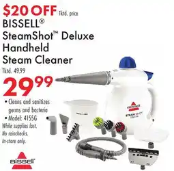 Boscov's BISSELL SteamShot Deluxe Handheld Steam Cleaner offer