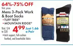 Boscov's Mens 3-Pack Work & Boot Socks offer