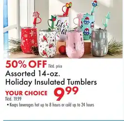 Boscov's Assorted 14-oz. Holiday Insulated Tumblers offer