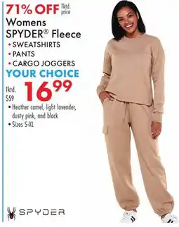 Boscov's Womens SPYDER Fleece offer