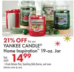 Boscov's YANKEE CANDLE Home Inspiration 19-oz. Jar offer