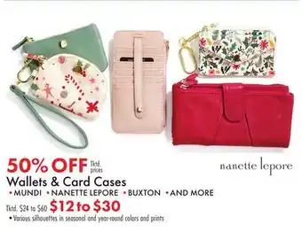 Boscov's Wallets & Card Cases offer