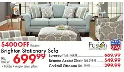 Boscov's Brighton Stationary Sofa offer