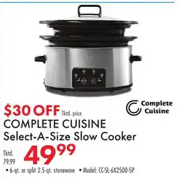 Boscov's COMPLETE CUISINE Select-A-Size Slow Cooker offer