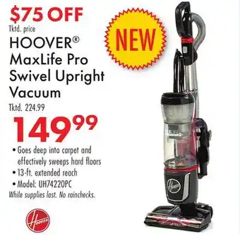 Boscov's HOOVER MaxLife Pro Swivel Upright Vacuum offer