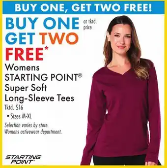 Boscov's Womens STARTING POINT Super Soft Long-Sleeve Tees offer