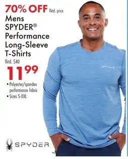 Boscov's Mens SPYDER Performance Long-Sleeve T-Shirts offer