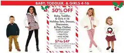Boscov's Toddler Holiday Sets, Dresses, Dresswear, & Play Clothes offer