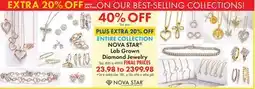 Boscov's NOVA STAR Lab Grown Diamond Jewelry offer