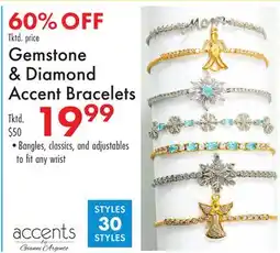 Boscov's Gemstone & Diamond Accent Bracelets offer