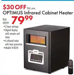 Boscov's OPTIMUS Infrared Cabinet Heater offer