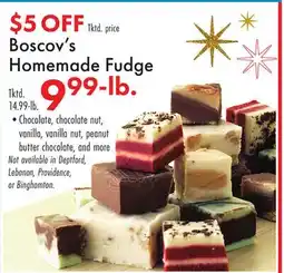 Boscov's Boscov's Homemade Fudge offer