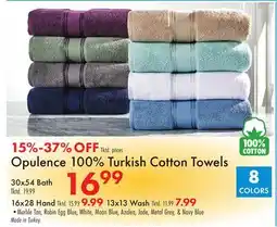 Boscov's Opulence 100% Turkish Cotton Towels offer