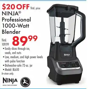 Boscov's NINJA Professional 1000-Watt Blender offer