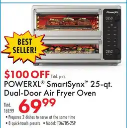 Boscov's POWERXL SmartSynx 25-qt. Dual-Door Air Fryer Oven offer