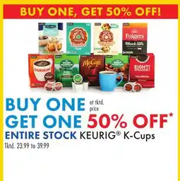 Boscov's ENTIRE STOCK KEURIG K-Cups offer