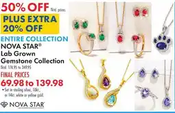 Boscov's ENTIRE COLLECTION NOVA STAR Lab Grown Gemstone Collection offer