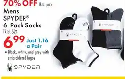Boscov's Mens SPYDER 6-Pack Socks offer