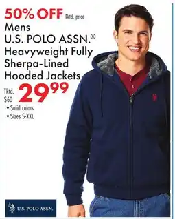Boscov's Mens U.S POLO ASSN. Heavyweight Fully Sherpa-Lined Hooded Jackets offer