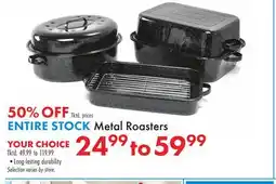 Boscov's ENTIRE STOCK Metal Roasters offer