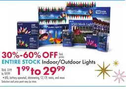 Boscov's ENTIRE Indoor/Outdoor Lights offer