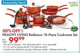 Boscov's HEALTHY LIVING Radiance 18-Piece Cookware Set offer